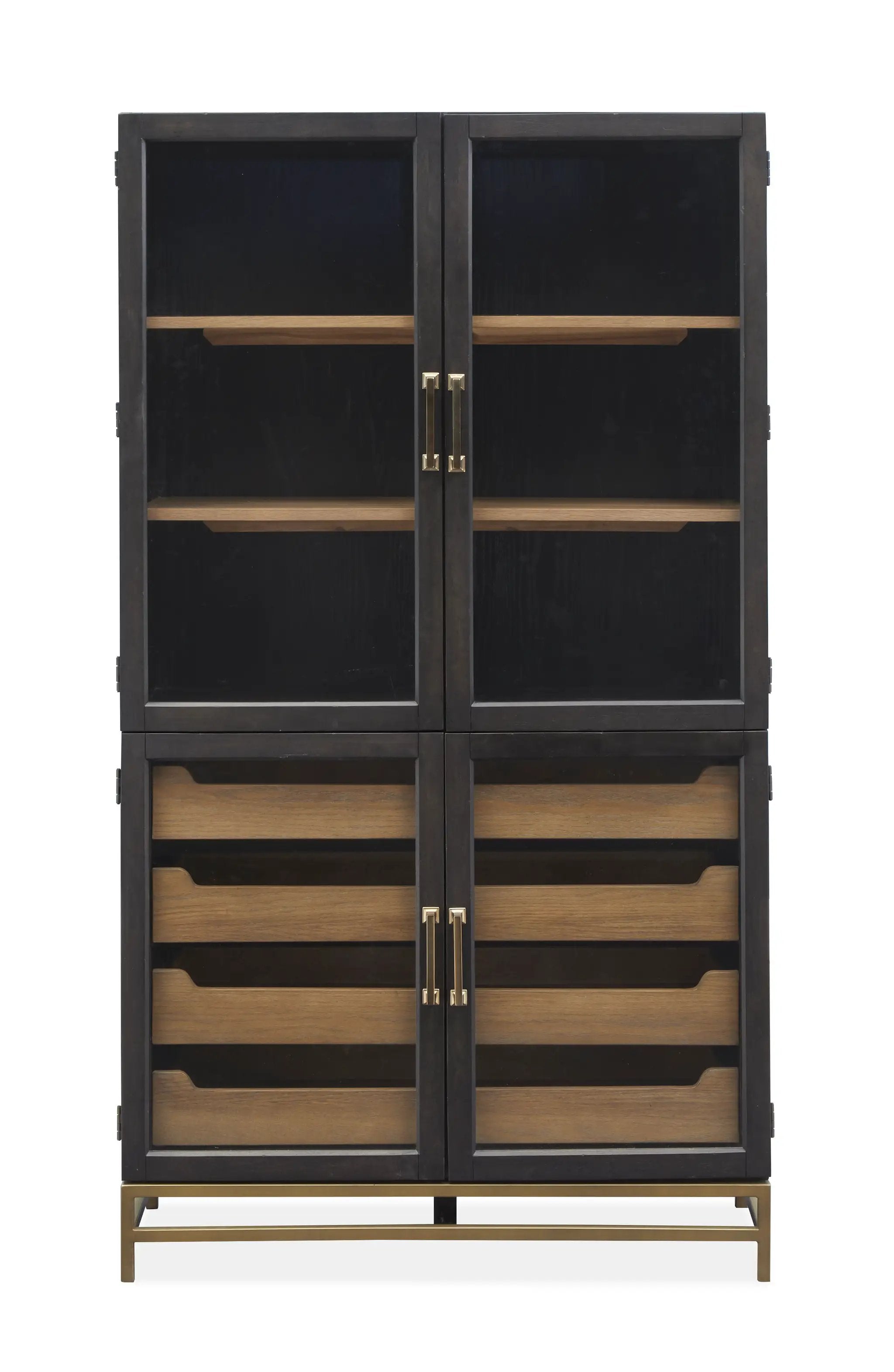Lindon - Two Tone Dining Cabinet - Dark Brown by Unique Piece Furniture