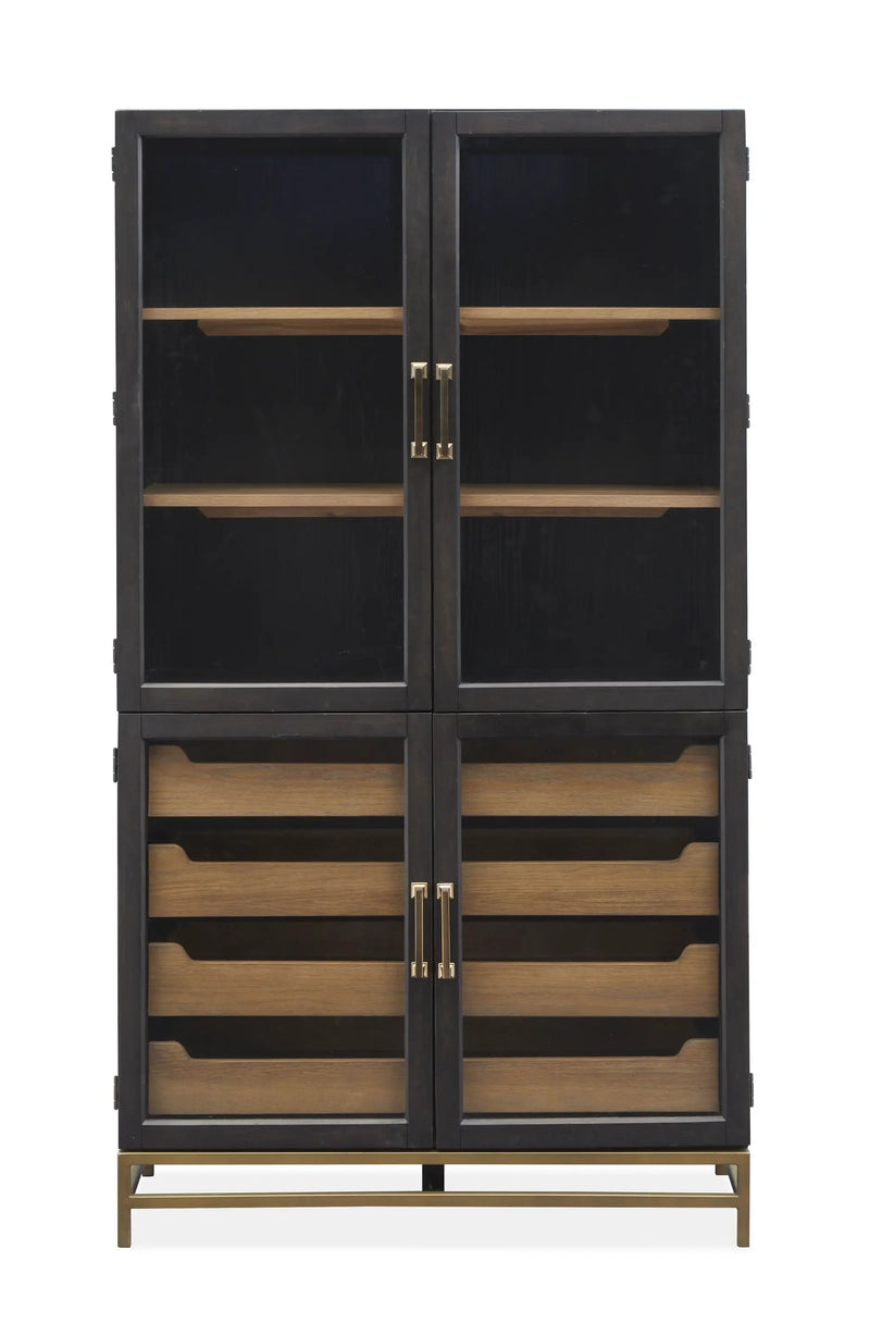 Lindon - Two Tone Dining Cabinet - Dark Brown by Unique Piece Furniture