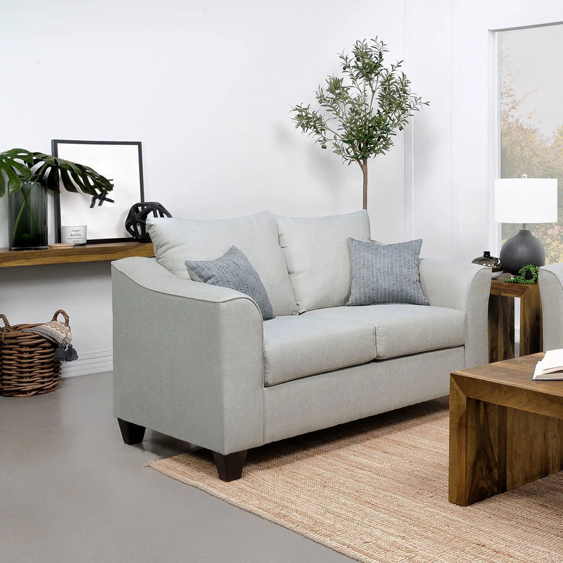 Alcazar - Arm Loveseat 2 Seater - Sand by HouseOfZazla