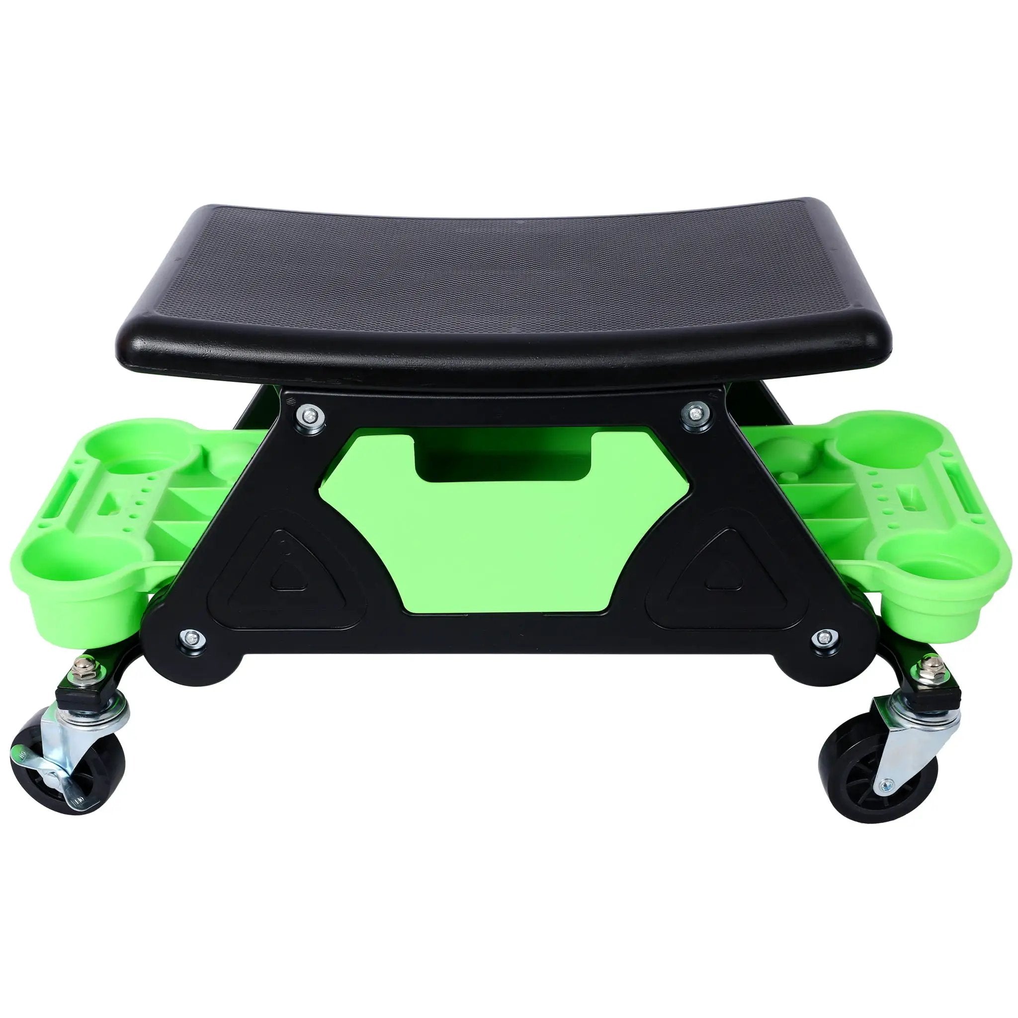 Heavy Duty Mechanic Stool With Tool Storage 300 Lbs Capacity Hdpe - Green by HouseOfZazla