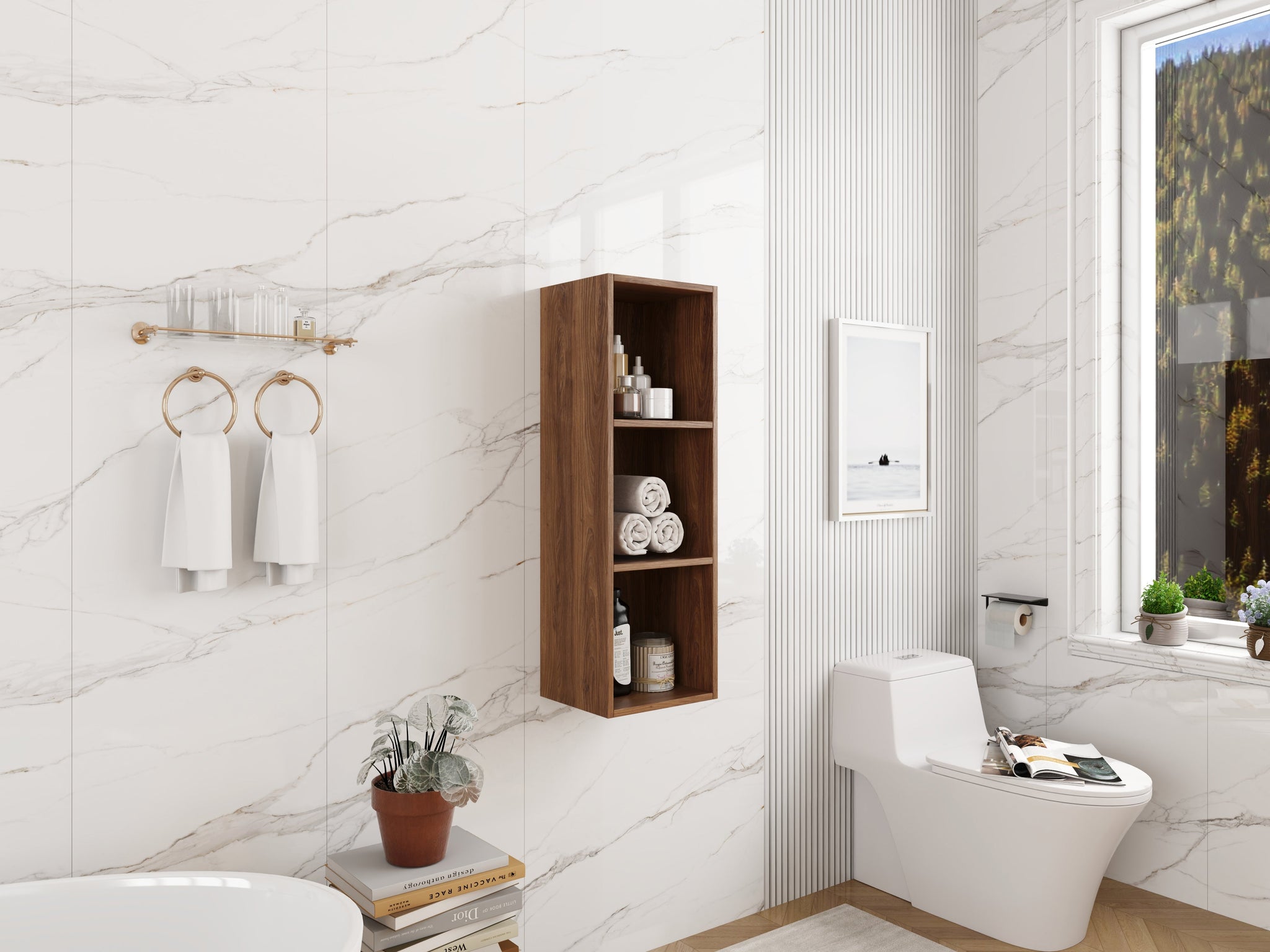 12 Inch Small Wall Mounted Storage Shelves by HouseOfZazla