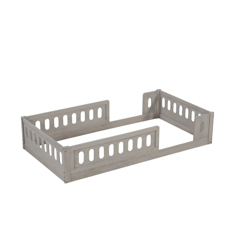 Platform Bed With Guardrail by HouseOfZazla