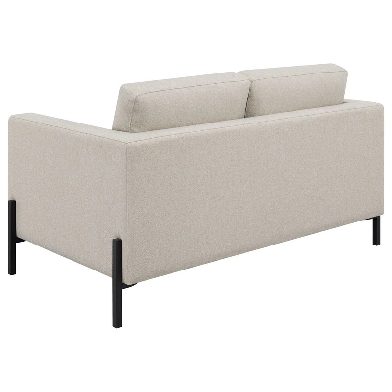 Dulcie - Loose Back Loveseat - Oatmeal by HouseOfZazla