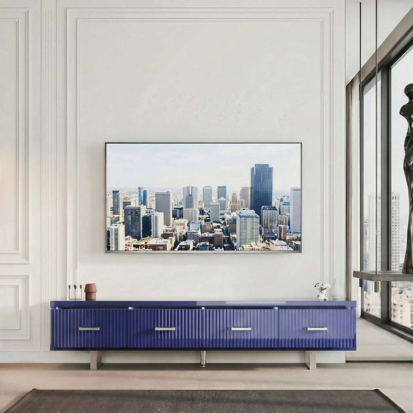 TV Stand With Slatted Drawers by HouseOfZazla