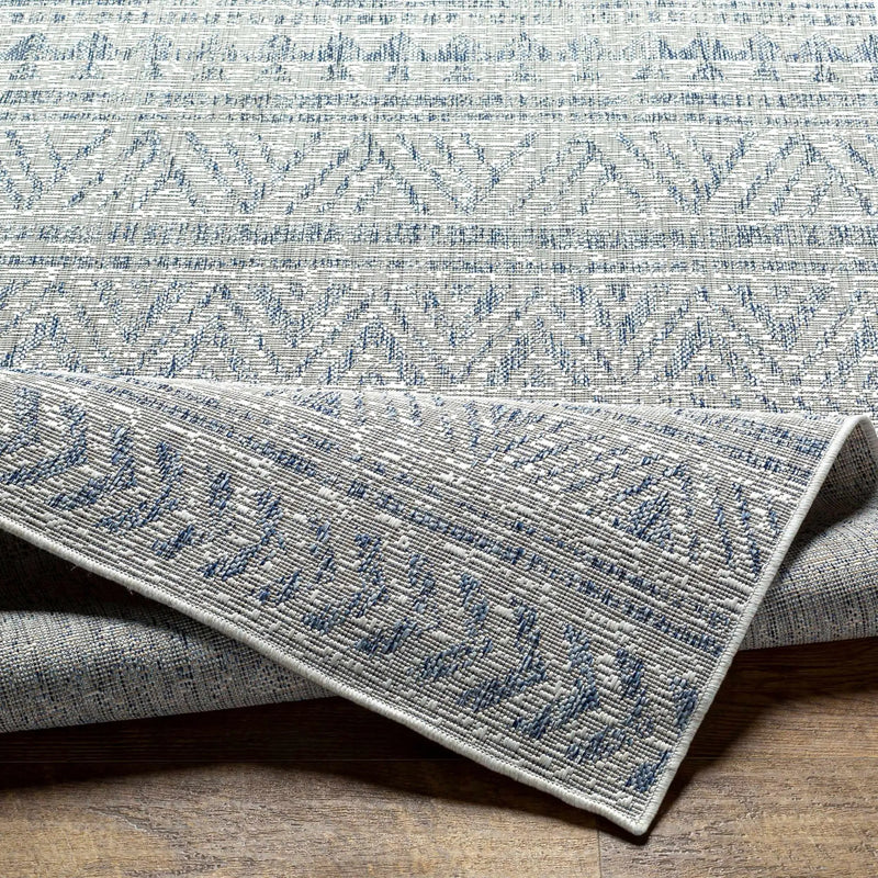 Novato Gray All Over Pattern Performance Outdoor Rug - Clearance by Boutique Rugs