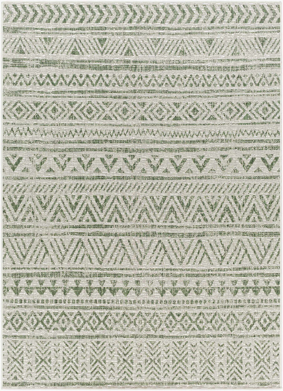 Novato Olive All Over Pattern Performance Outdoor Rug, photo 7 of 10