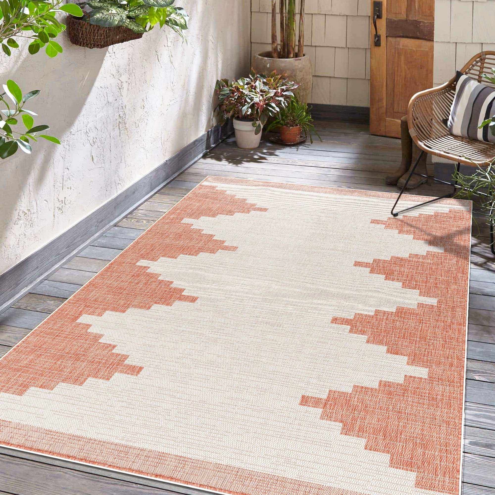 Djugun Peach Fuzz Indoor & Outdoor Rug by Hauteloom