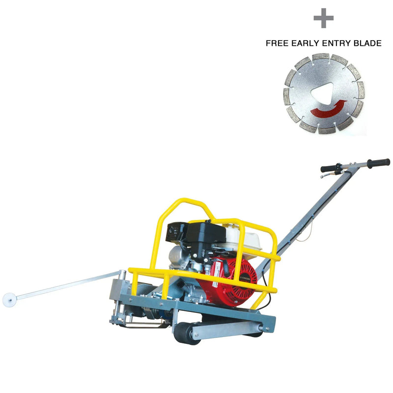 6" Early Entry Green Concrete Saw with 3.5 HP Honda GX120 Engine by Tomahawk Power