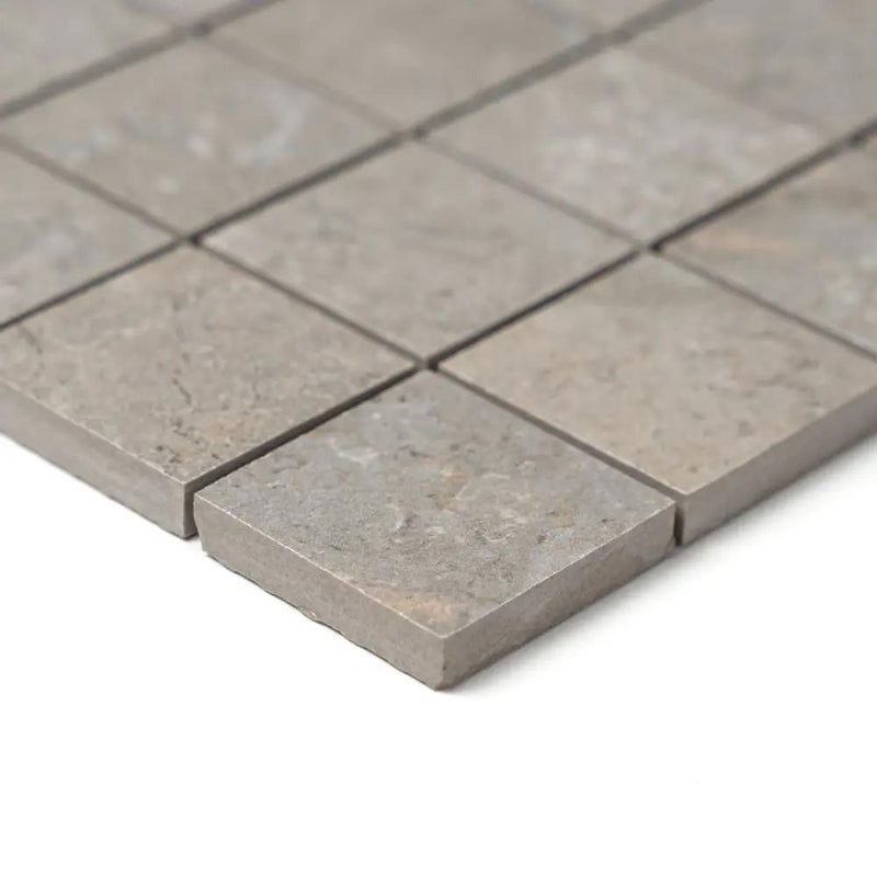 Earth Natural Matte Straight Joint 2x2 Porcelain Mosaics 12x12 by Stonetiledepot