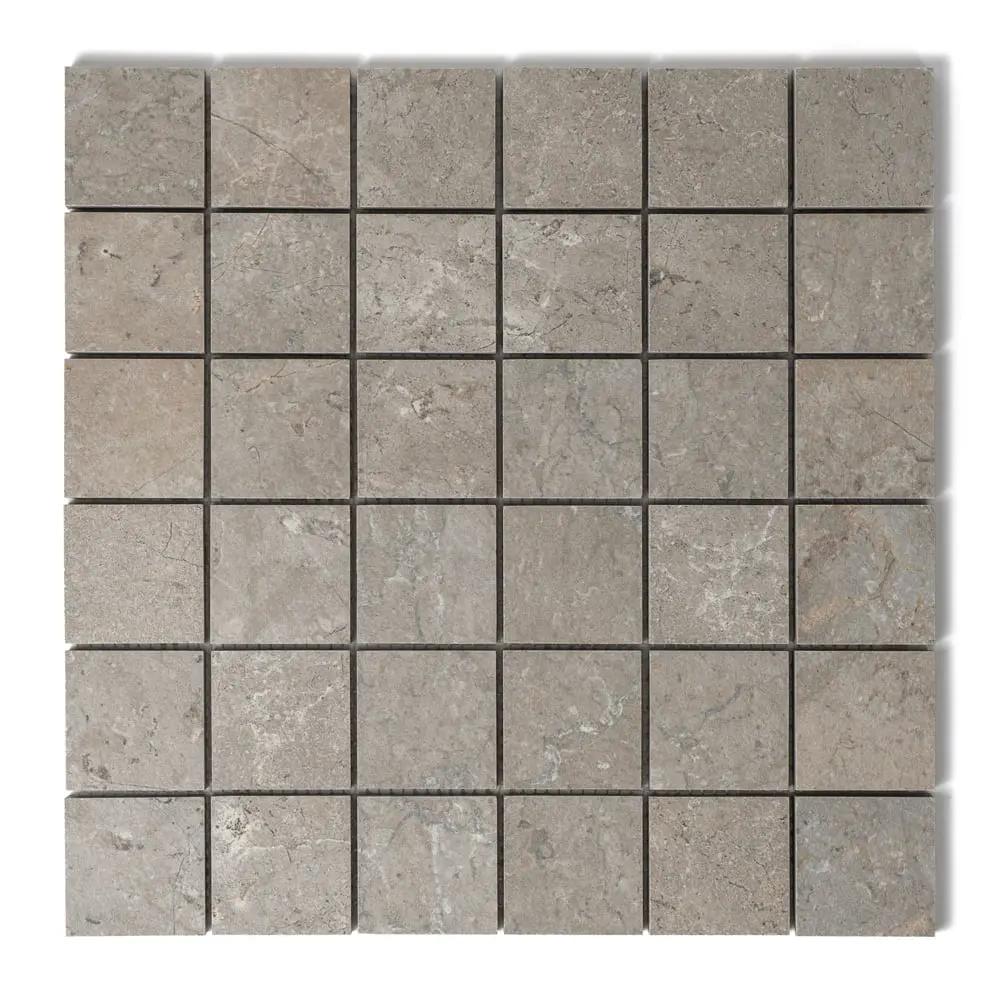 Earth Natural Matte Straight Joint 2x2 Porcelain Mosaics 12x12 by Stonetiledepot
