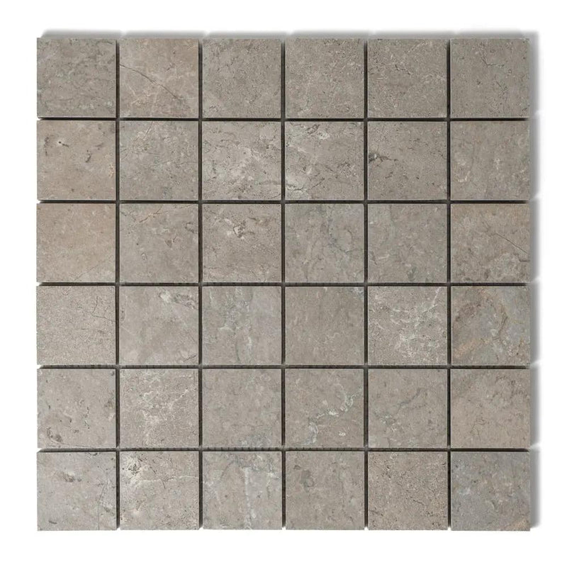 Earth Natural Matte Straight Joint 2x2 Porcelain Mosaics 12x12 by Stonetiledepot