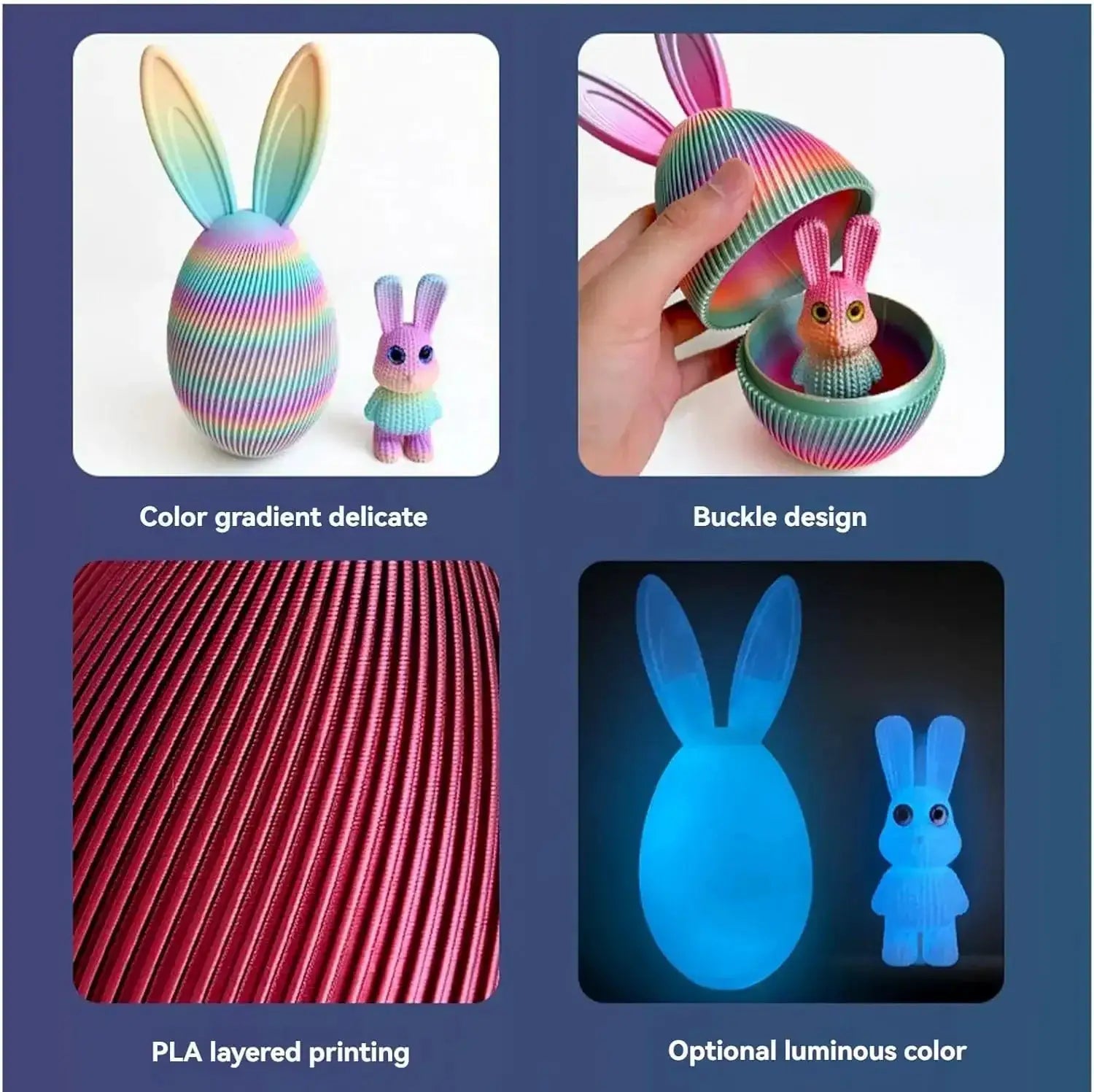 Easter Ornament - Decorative Ceramic Bunny by House Of Avana