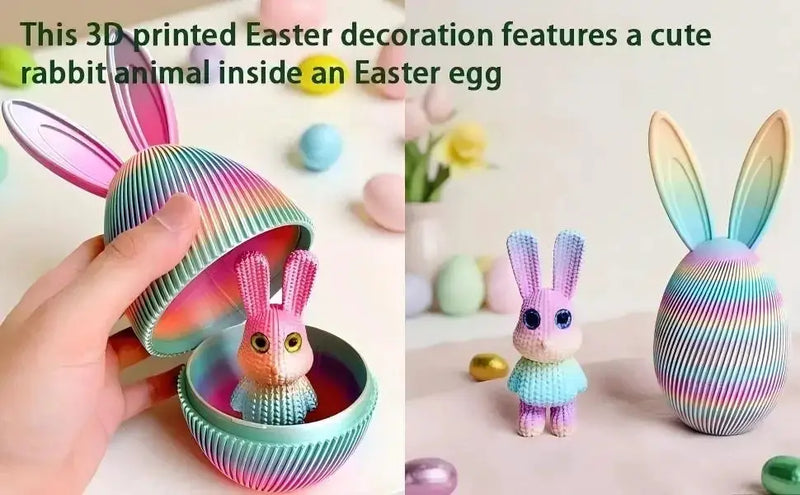 Easter Ornament - Decorative Ceramic Bunny by House Of Avana