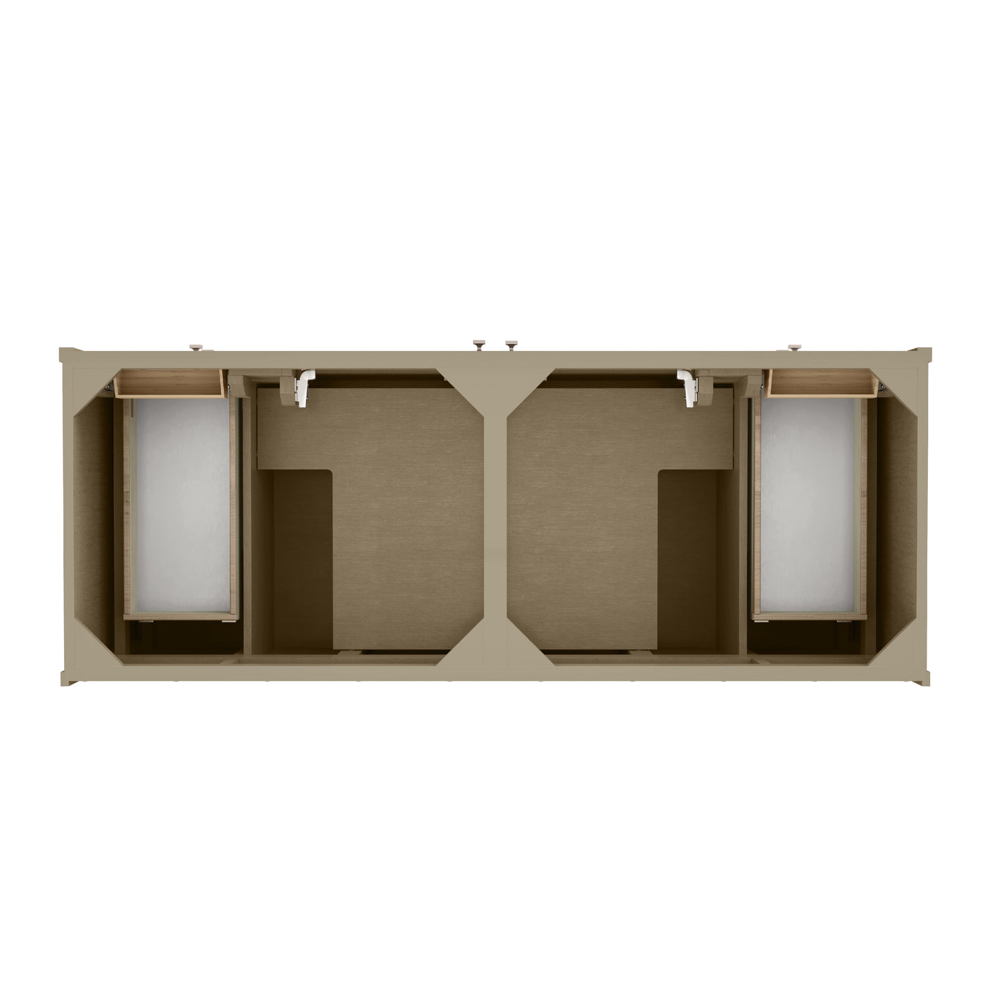 James Martin Chicago 60" Double Bathroom Vanity, Walnut Whisper, view 15