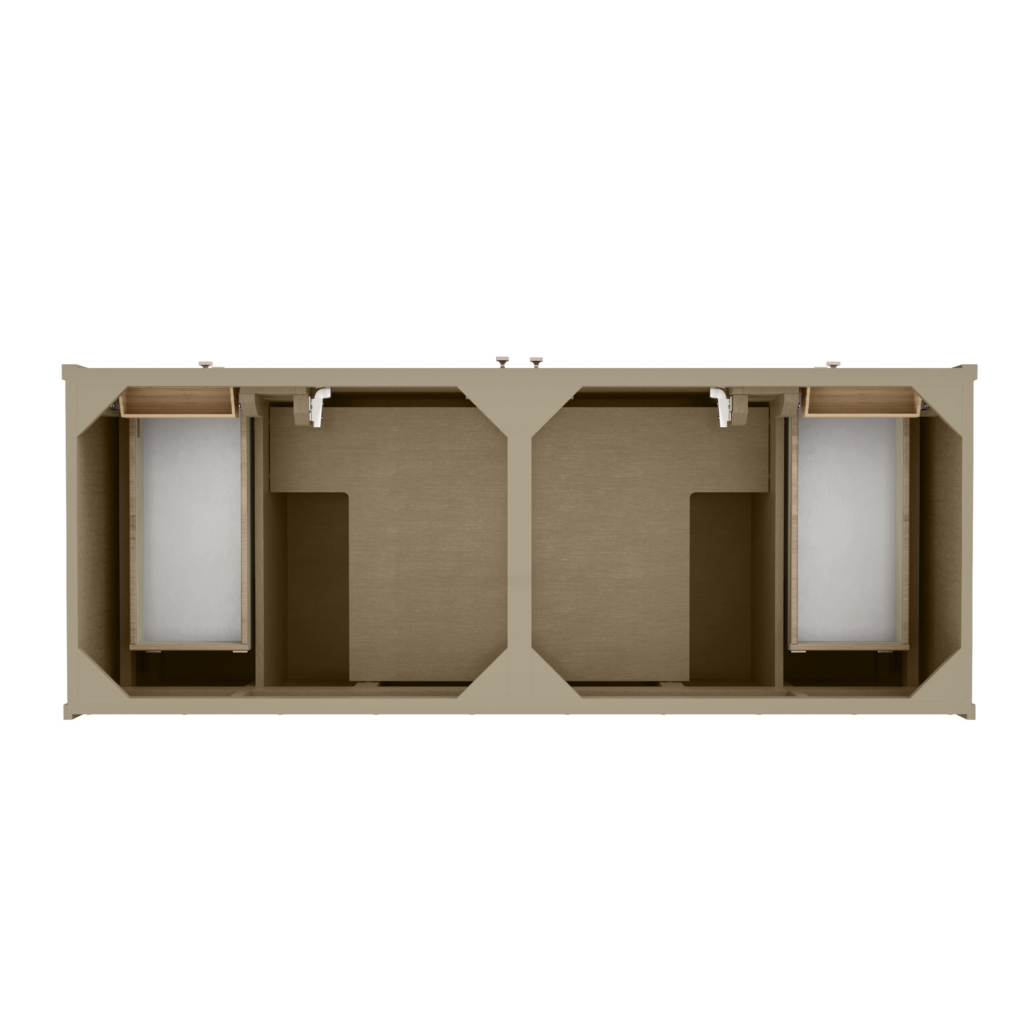 James Martin Chicago 60" Double Bathroom Vanity, Walnut Whisper, view 15