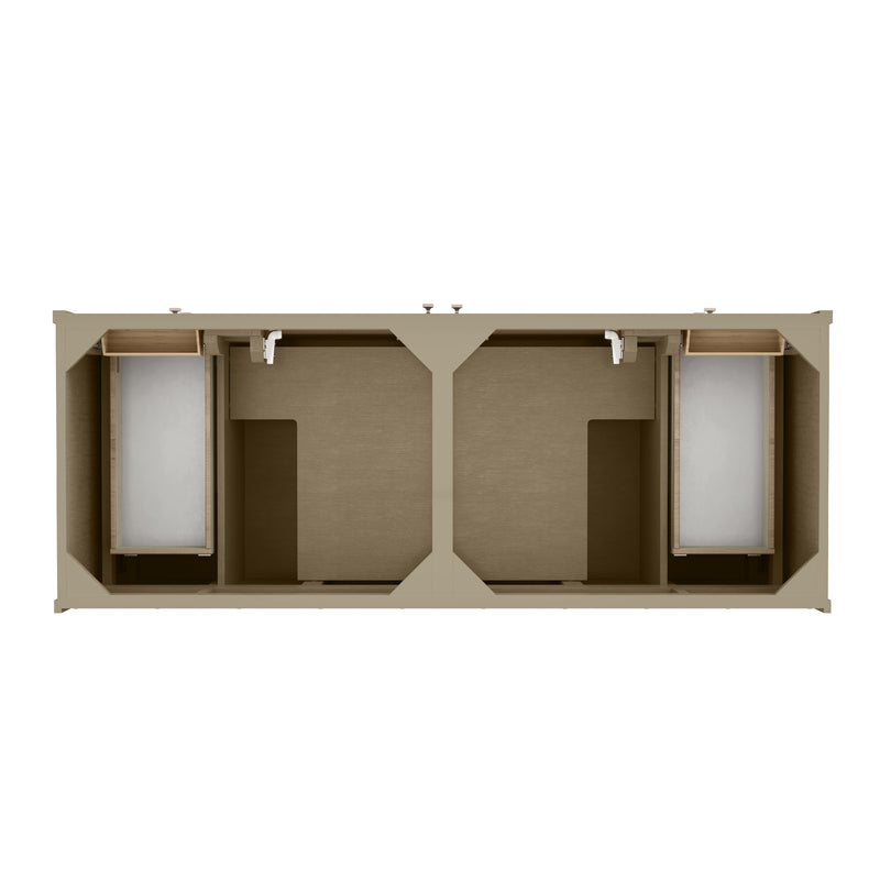 James Martin Chicago 60" Double Vanity Cabinet, Walnut Whisper, view 4