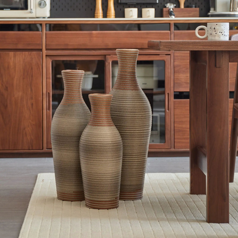 Classic And Neat Floor Vase, High Independent Flower Stand (Set of 3) by HouseOfZazla