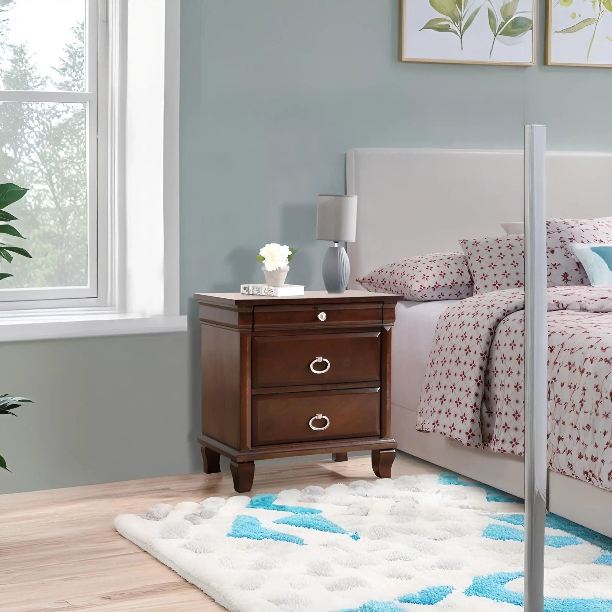 Triton - Nightstand - Cappuccino by Unique Piece Furniture