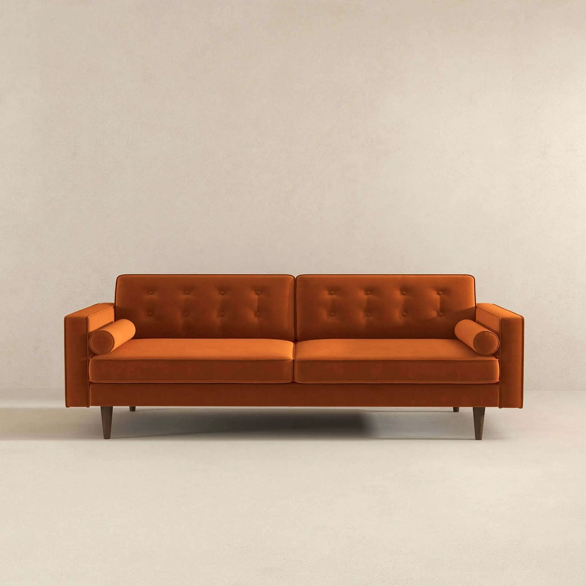 Mid Century Modern Velvet Sofa by HouseOfZazla