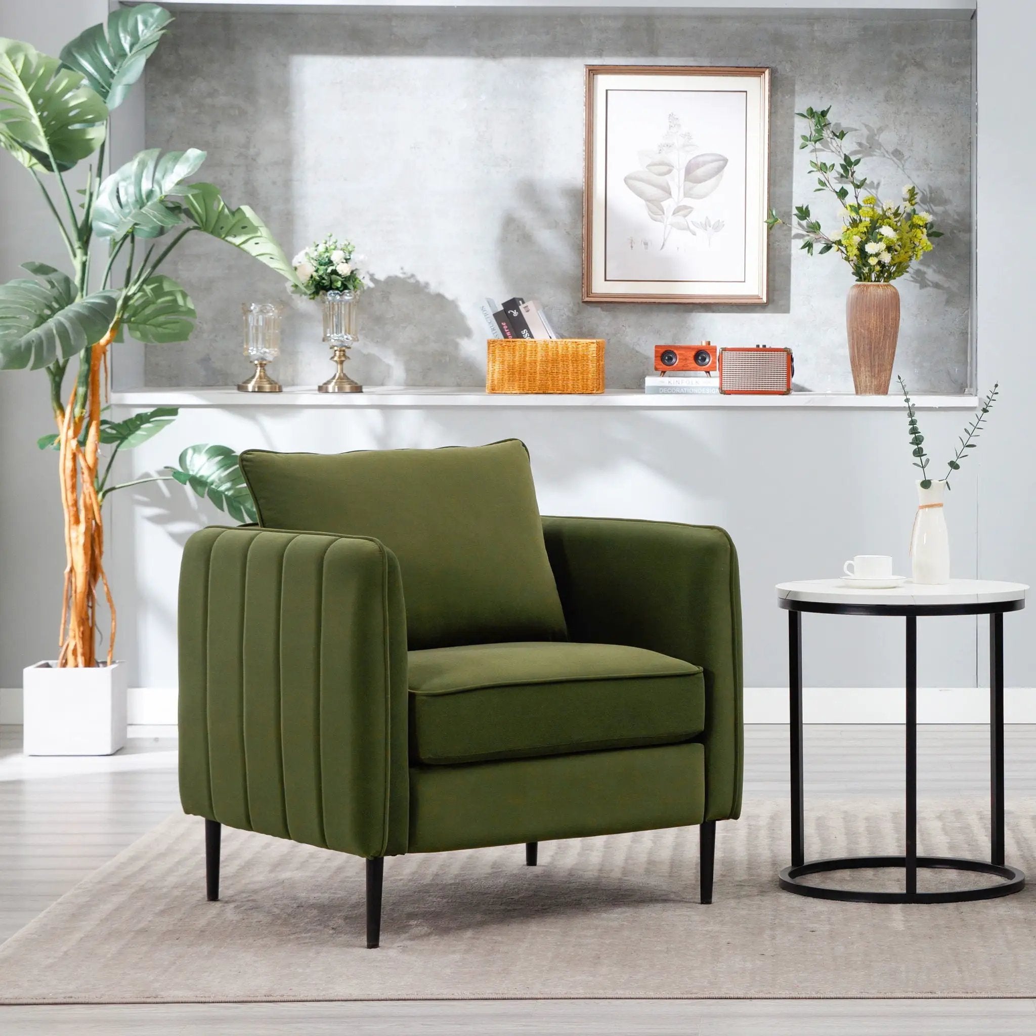 Accent Chair With Pillow For Living Room by Unique Piece Furniture