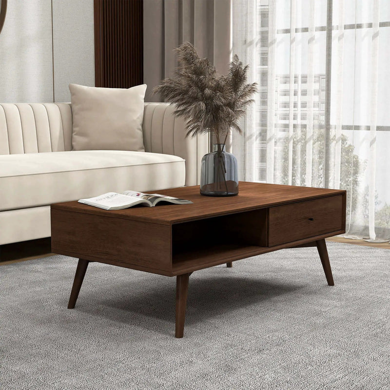 Caroline - Coffee Table - Walnut Brown by HouseOfZazla