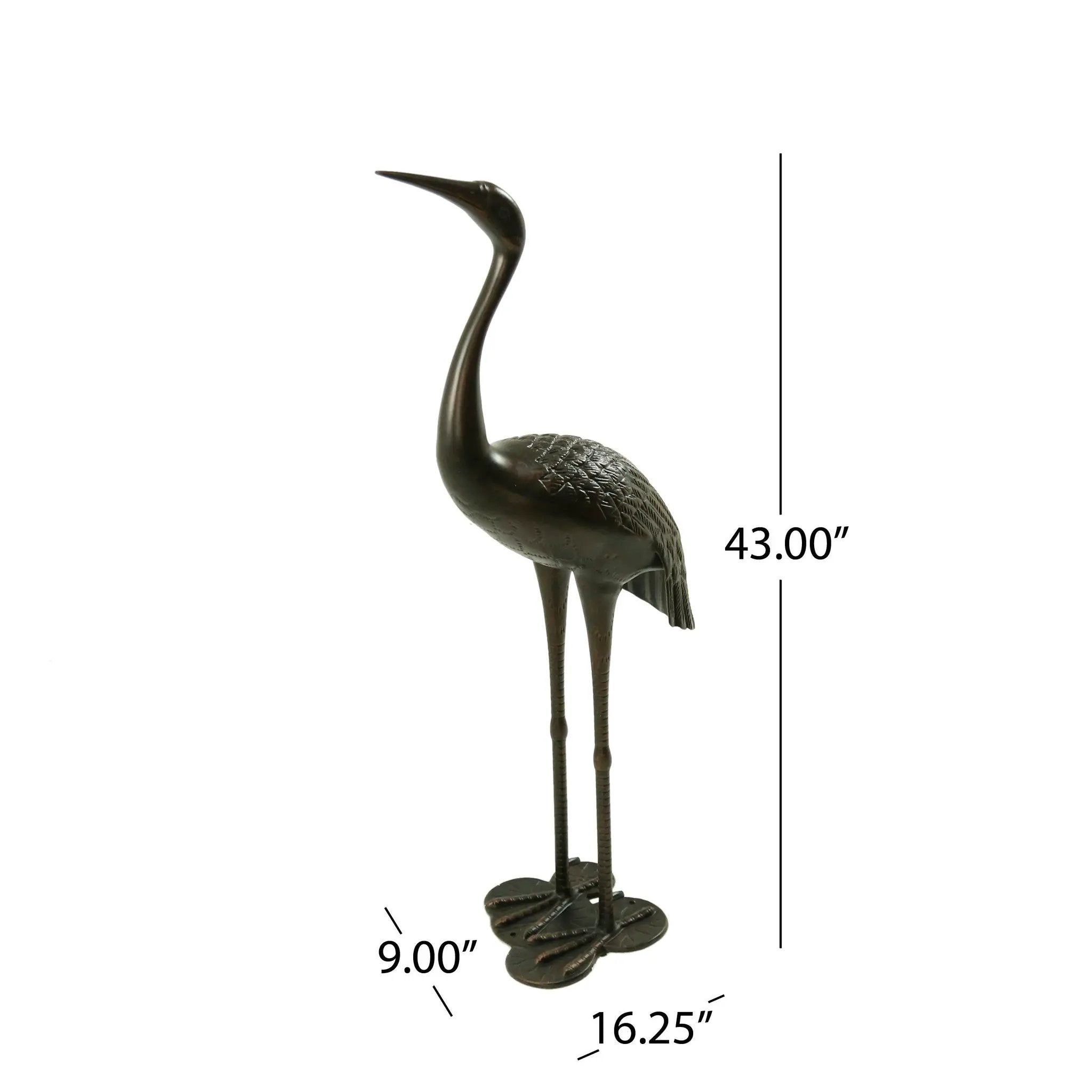 Sunny Outdoor 43 Inch Aluminum Crane in Shiny Copper Finish by HouseOfZazla
