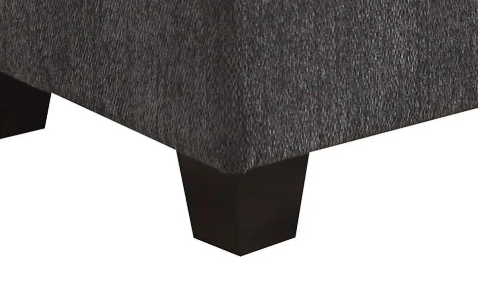Ottoman - Gray - Wood