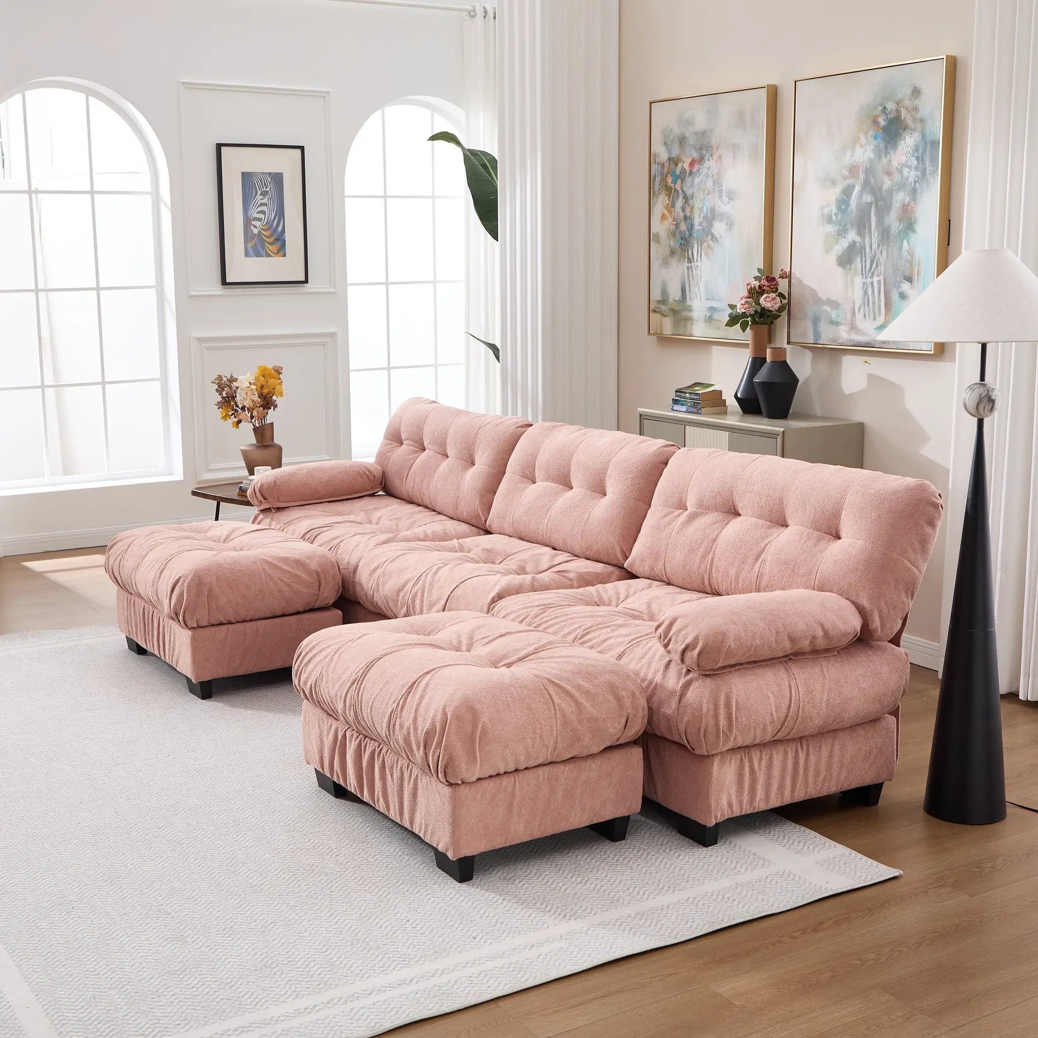 U Shaped Couch Modular Sectional Sofa by HouseOfZazla