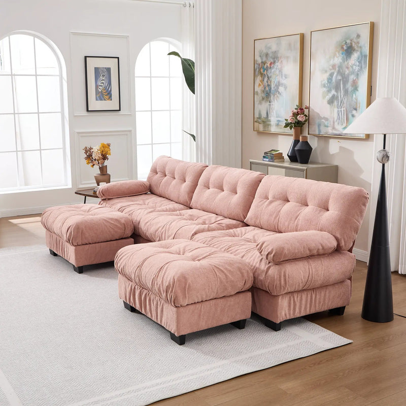 U Shaped Couch Modular Sectional Sofa by HouseOfZazla