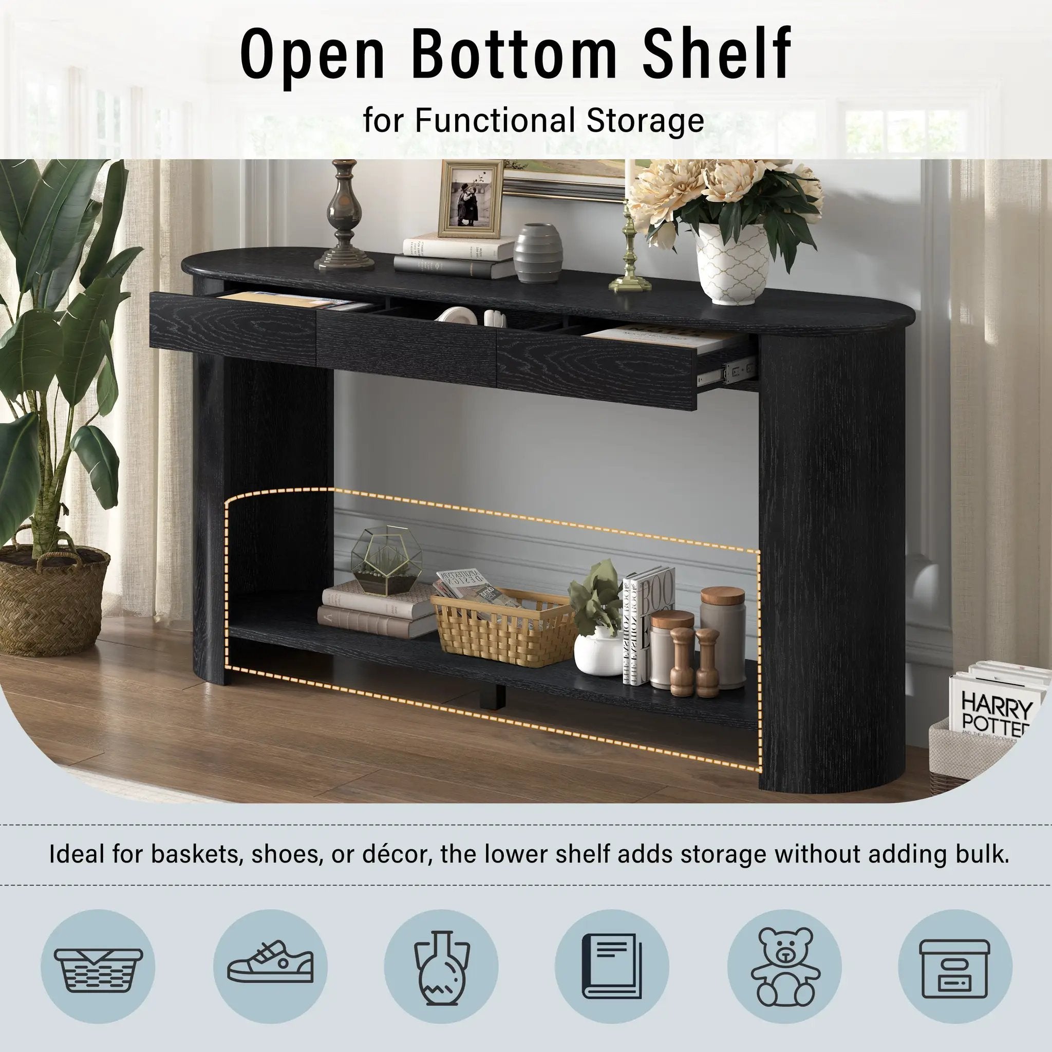U_Style 59.8'' Modern Console Table by HouseOfZazla