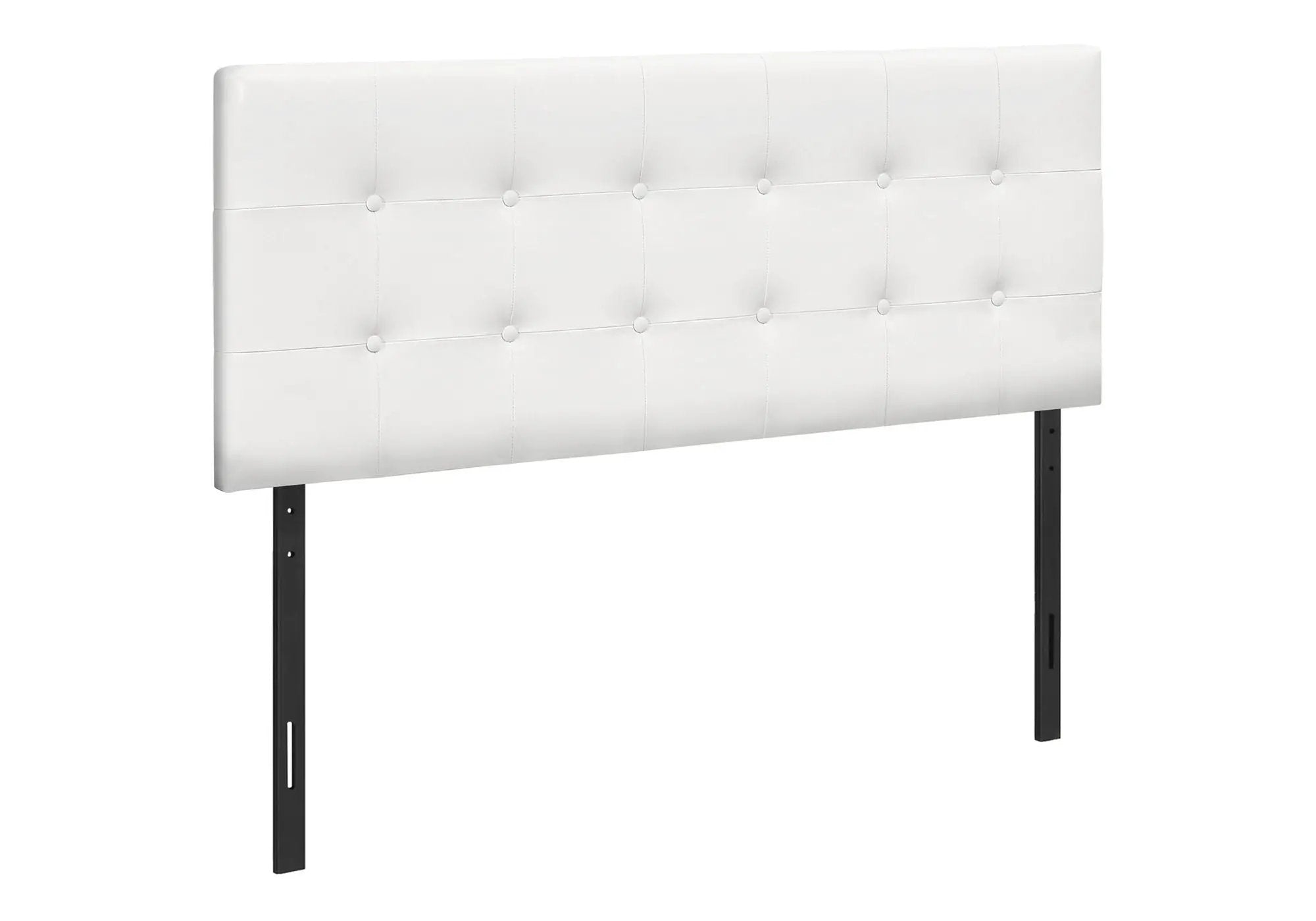 Full Size Headboard Only Upholstered Leather Look - White by HouseOfZazla