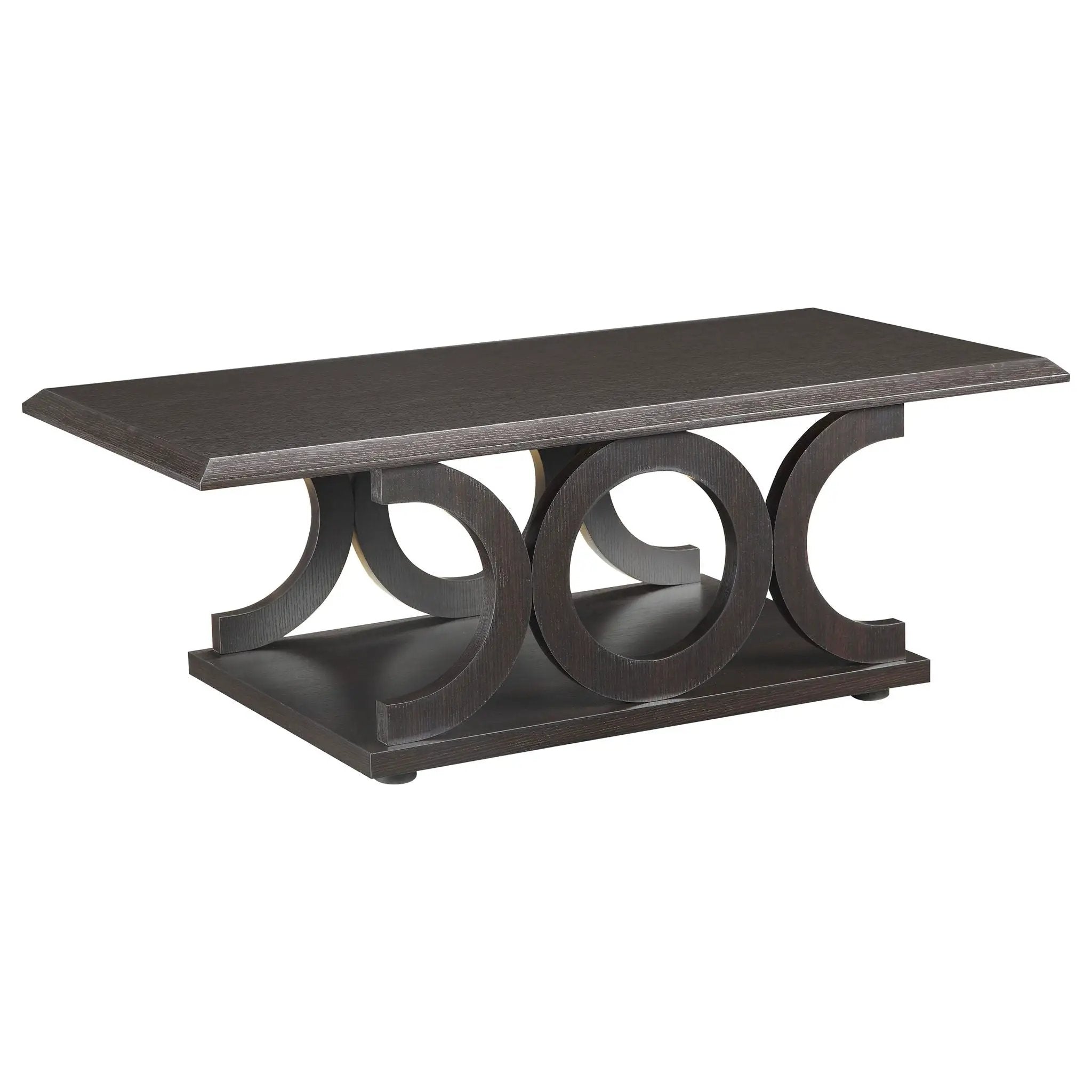 Monticello - 2 Piece Coffee And End Table Set - Cappuccino by HouseOfZazla