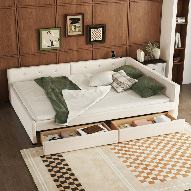 Platform Bed With USB Ports by Unique Piece Furniture