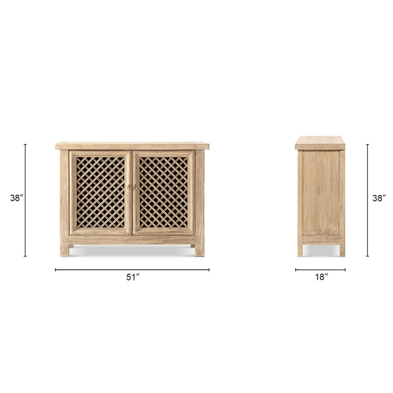 Arden - 2 Door Accent Storage Cabinet - Natural by HouseOfZazla