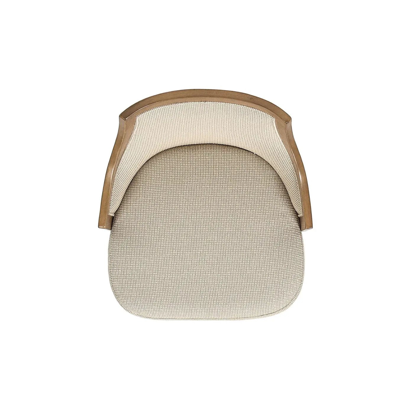 Bahama - Cane High Back Swivel Counter Stool With Recessed Arms Textured Weave - Taupe Beige by Unique Piece Furniture
