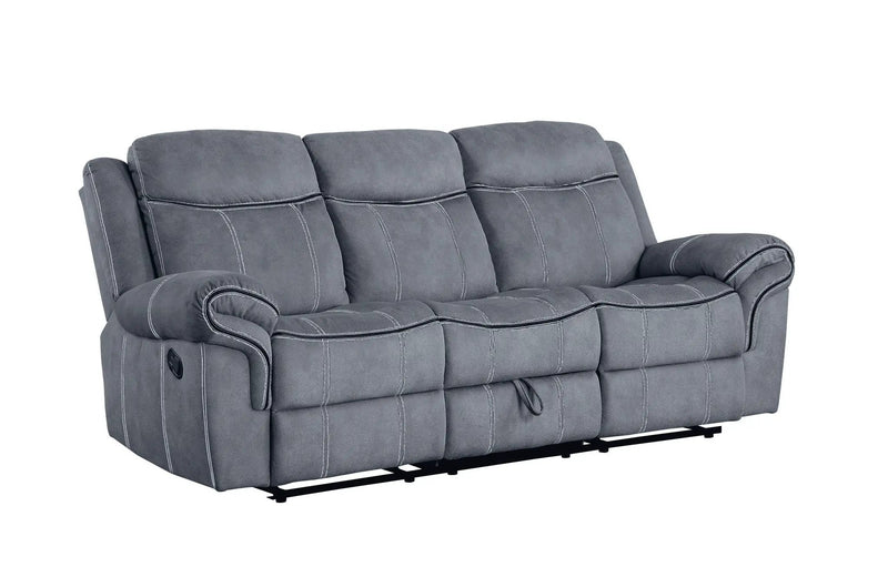 Zubaida Two Tone 3 Piece Recliner Living Room Set by HouseOfZazla