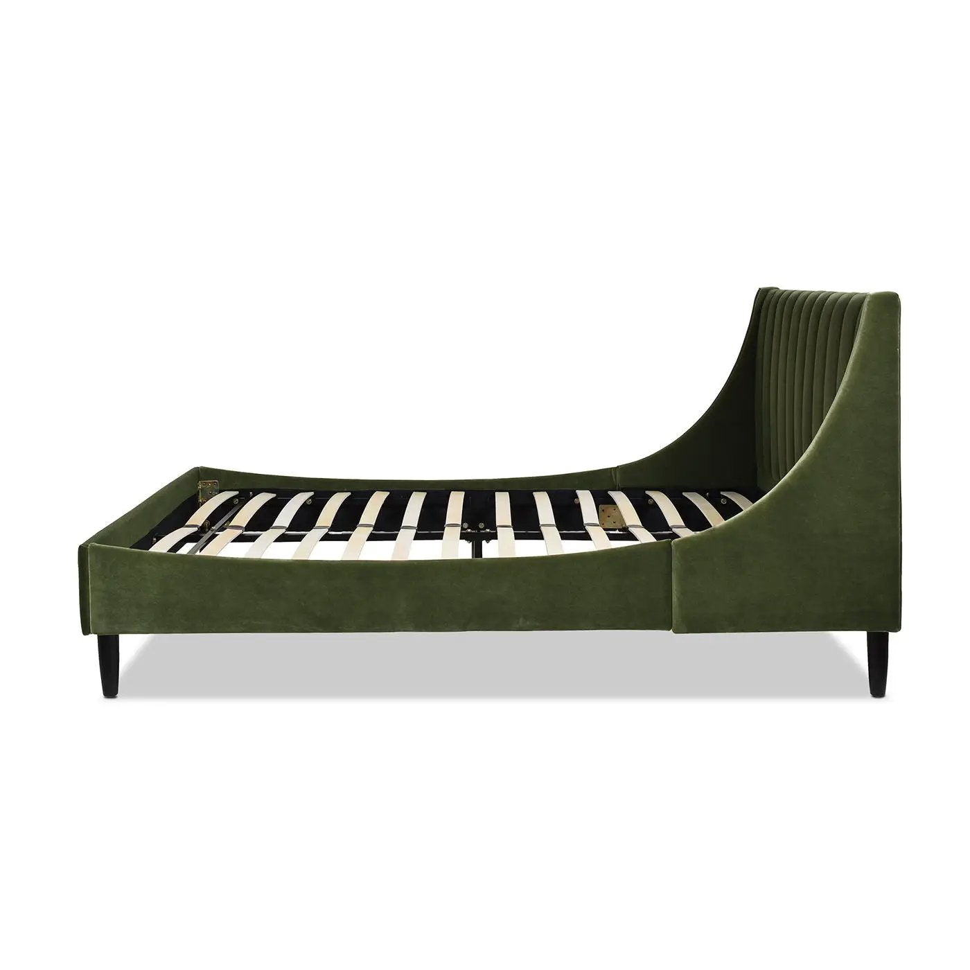 Aspen - Vertical Tufted Modern Headboard Platform Bed Set by HouseOfZazla