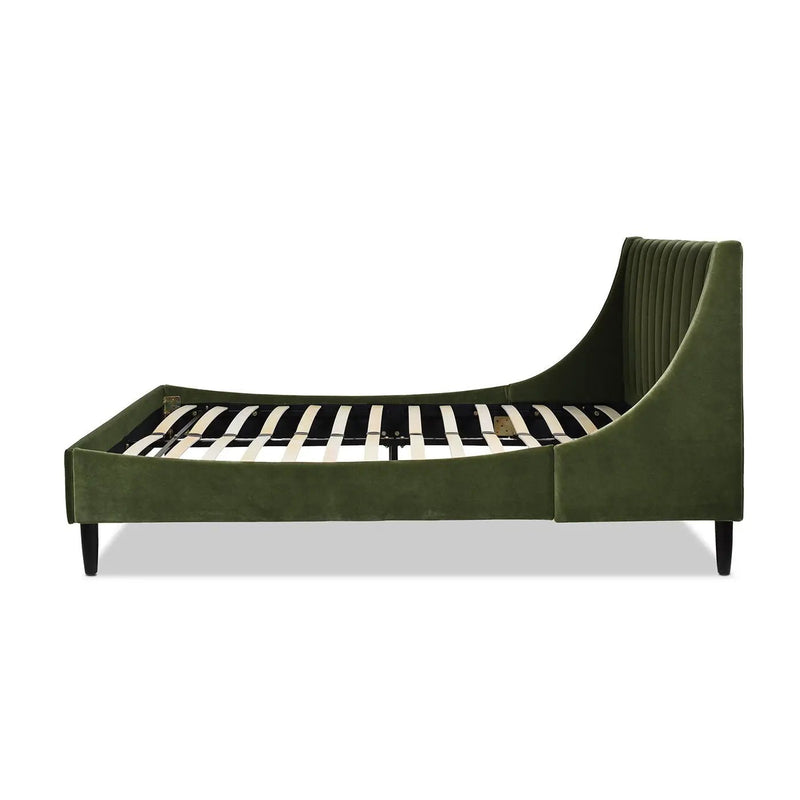 Aspen - Vertical Tufted Modern Headboard Platform Bed Set by HouseOfZazla