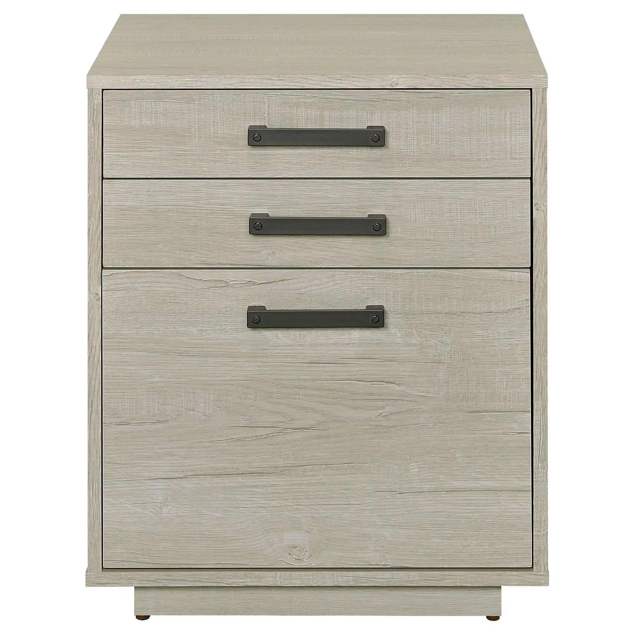 Loomis - 3 Drawer Home Office File Cabinet - White / Gray