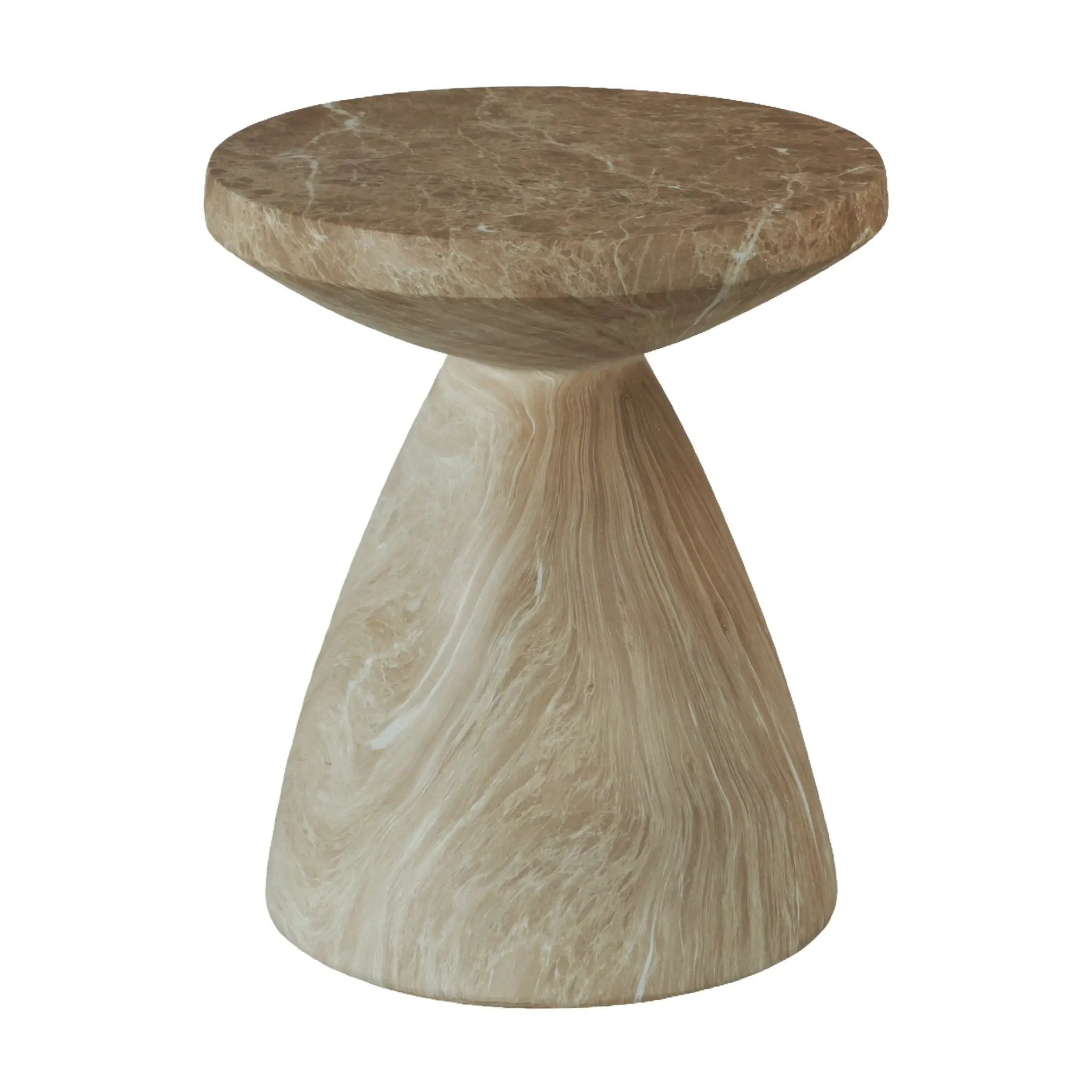Outdoor Geometric End Table - Marble by Unique Piece Furniture