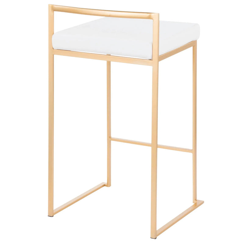 Fuji - Contemporary / Glam Design Counter Stool (Set of 2) by HouseOfZazla