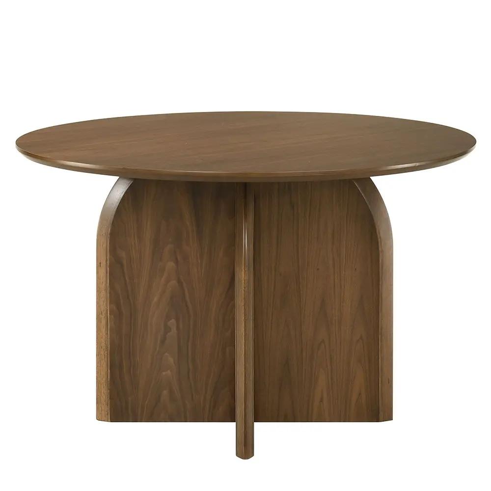 Delmon - Round Dining Table - Dark Walnut by Unique Piece Furniture