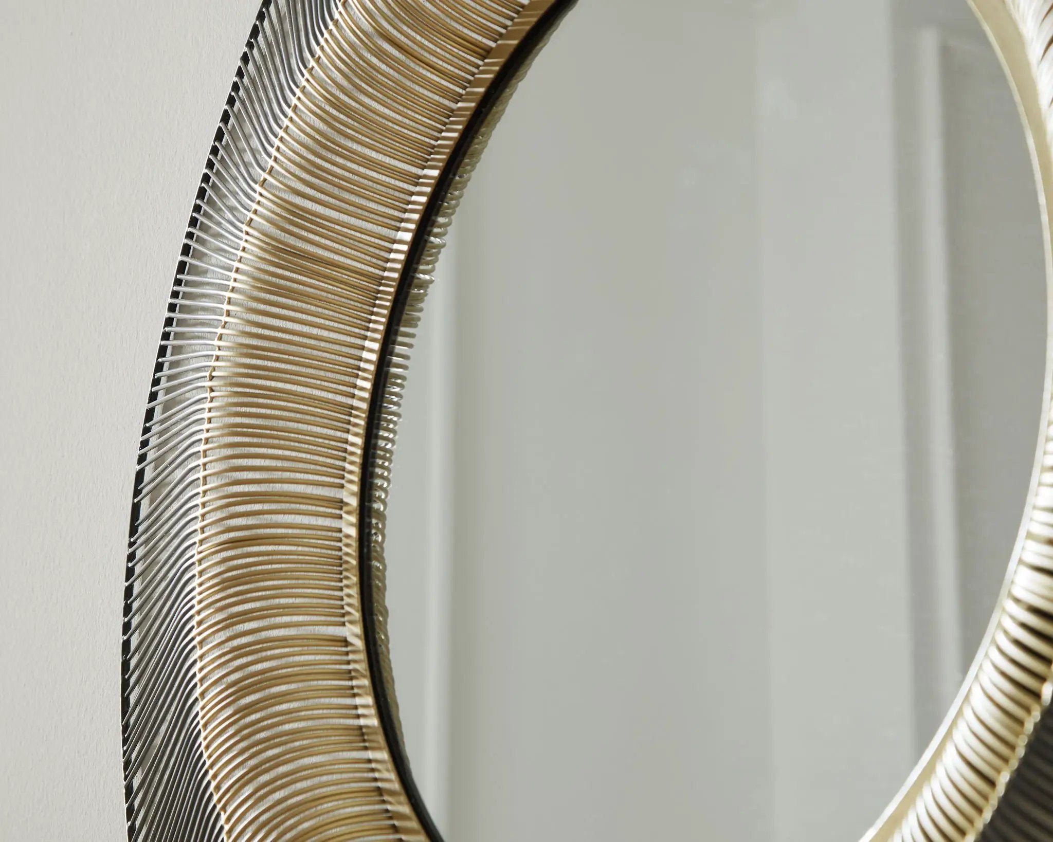 Dallmen - Accent Mirror - Black / Gold Finish by Unique Piece Furniture