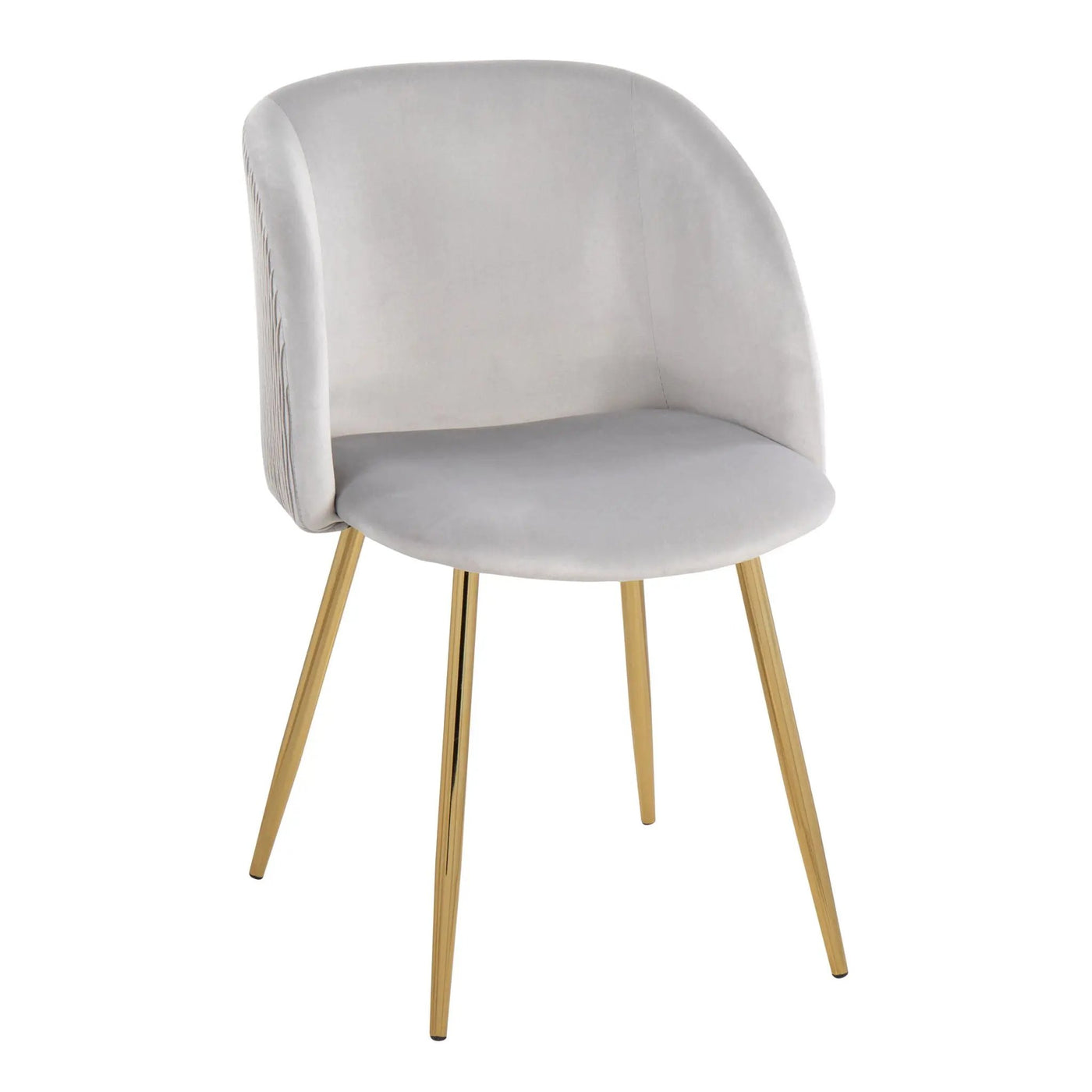 Fran - Pleated Waves Contemporary Chair (Set of 2) by HouseOfZazla
