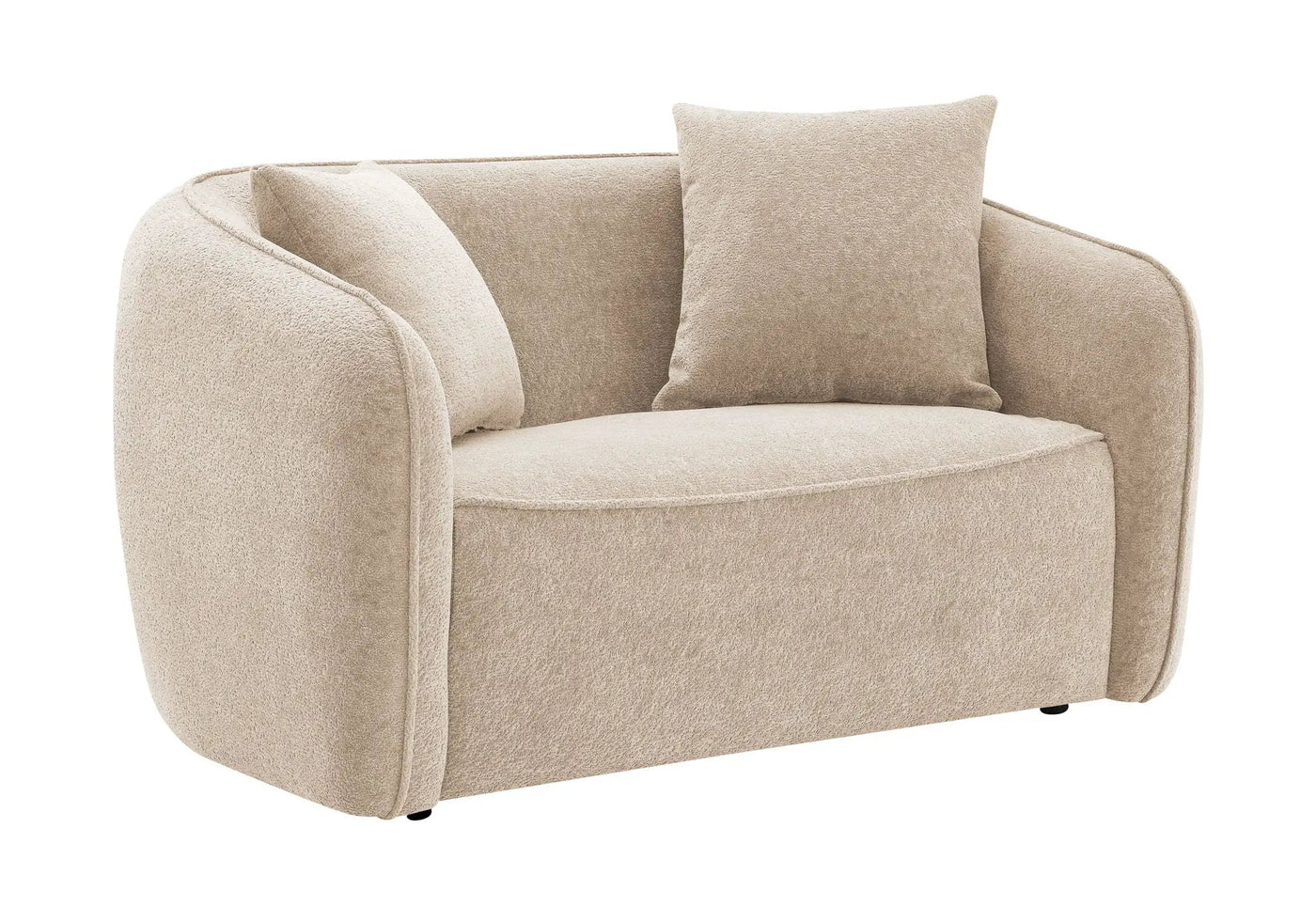 Keith Loveseat With 2 Matching Color Toss Pillows by HouseOfZazla