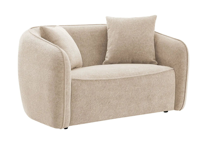 Keith Loveseat With 2 Matching Color Toss Pillows by HouseOfZazla