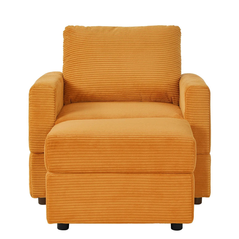 Classic Corduroy Chaise Lounge by HouseOfZazla