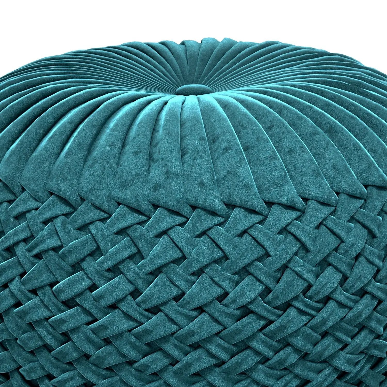 Grafton - Handcrafted Round Pouf by HouseOfZazla