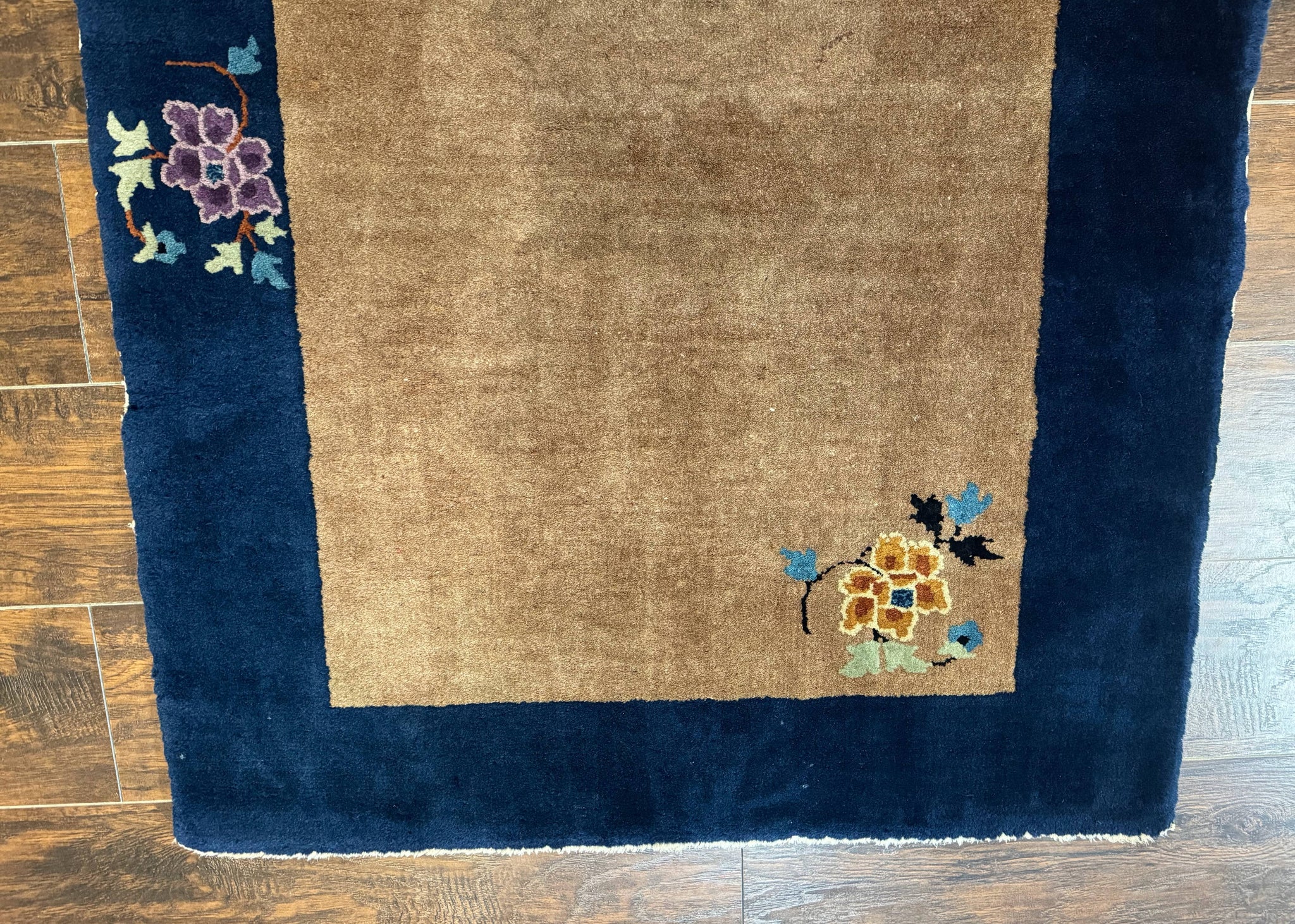 Chinese Rug 3x5, Antique Peking Art Deco Carpet, Simple Design by Jewel Rugs