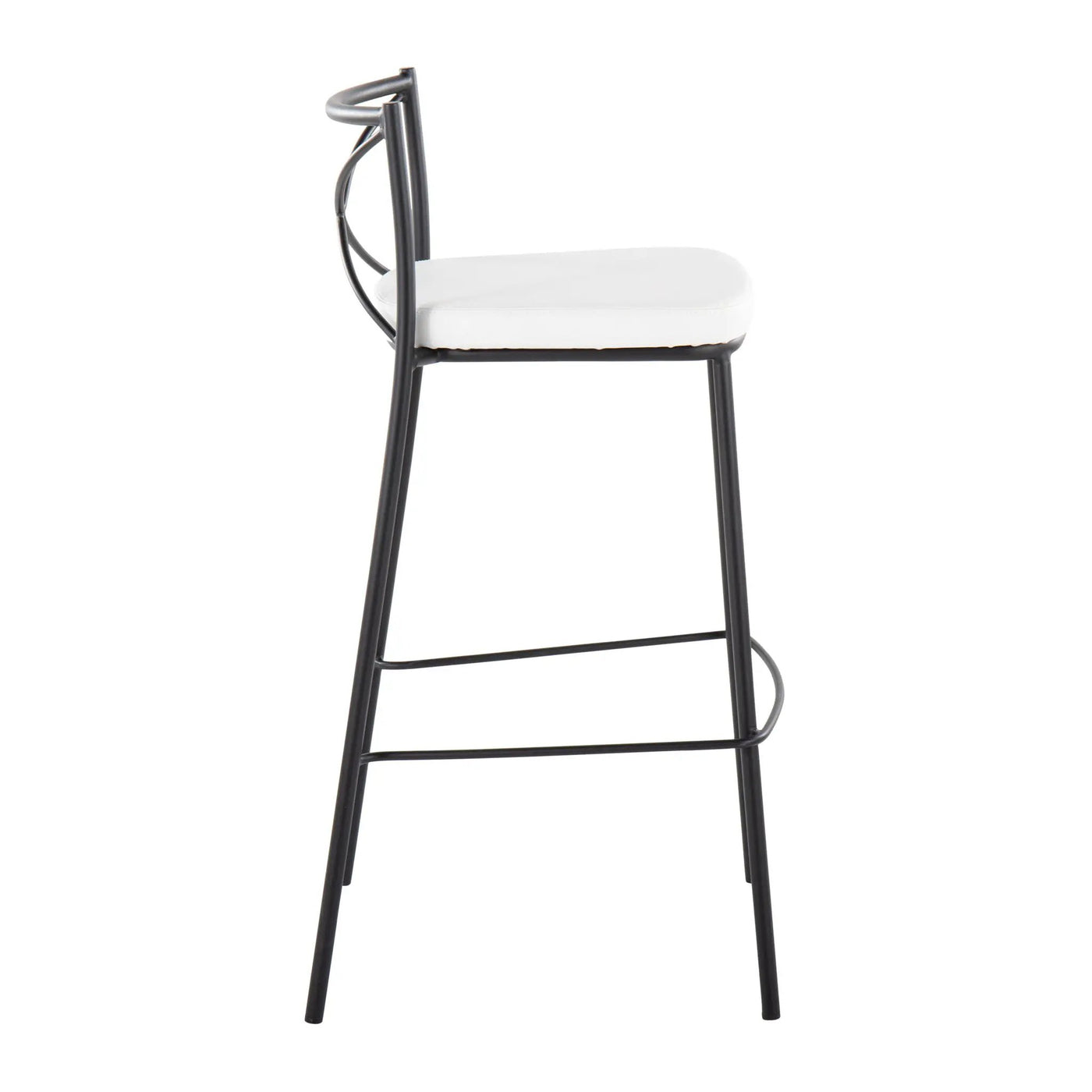 Modern Charlotte - Contemporary Fixed Height Barstool (Set of 2) by HouseOfZazla